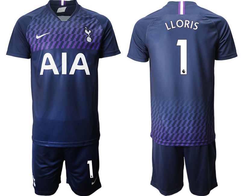 Men 2019-2020 club Tottenham Hotspur away #1 blue Soccer Jerseys